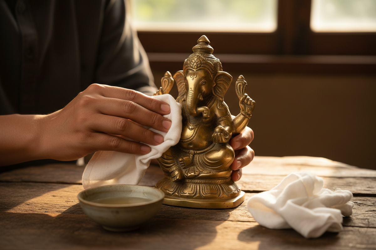 How to Clean Brass Idols at Home (And What Never to Use)